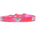 Petpal Croc Crystal Heart Dog Collar; Bright Pink - Size 16 PE806350